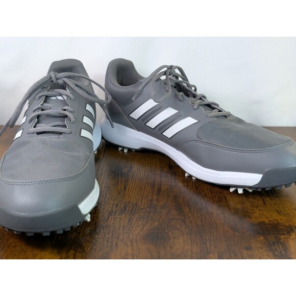 Adidas Tech Response 3.0 GV6889 Grey Four White Grey Three Men Golf Shoes sz14 - Picture 6 of 16